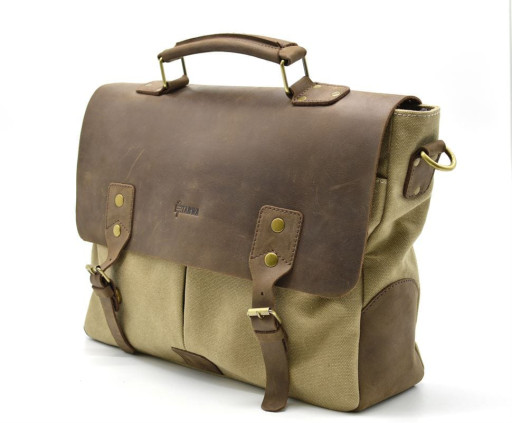 Чоловіча сумка з парусини (canvas) з шкіряними вставками RCs-3960-4lx бренду TARWA