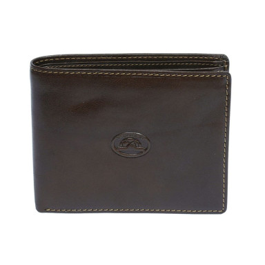 Leather wallet Italico 396 moro brown