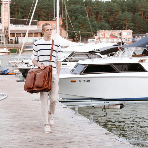 Шкіряний портплед, гармент, сумка для костюма - The Big Sleep - Time Resistance 5220201