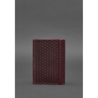 Leather Passport Cover 2.0 Burgundy Carbon