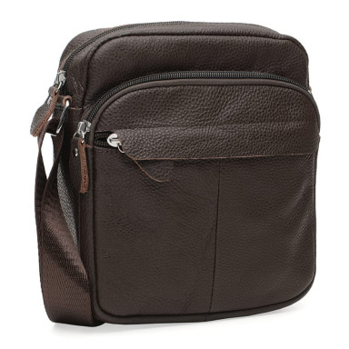 Men's leather bag Borsa Leather K10082-brown