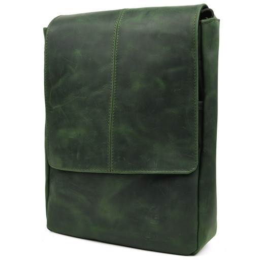 Чоловіча шкіряна сумка А4 через плече RE-1501-3md TARWA crazy horse