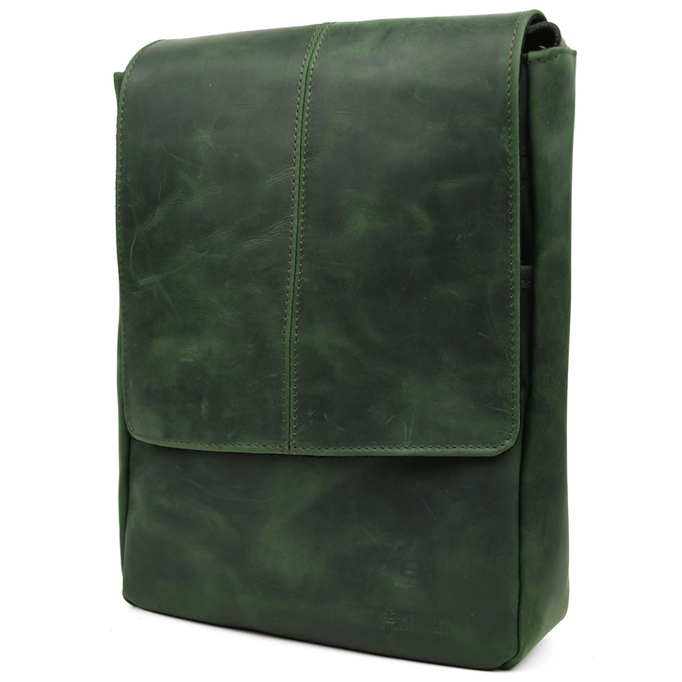 Чоловіча шкіряна сумка А4 через плече RE-1501-3md TARWA crazy horse