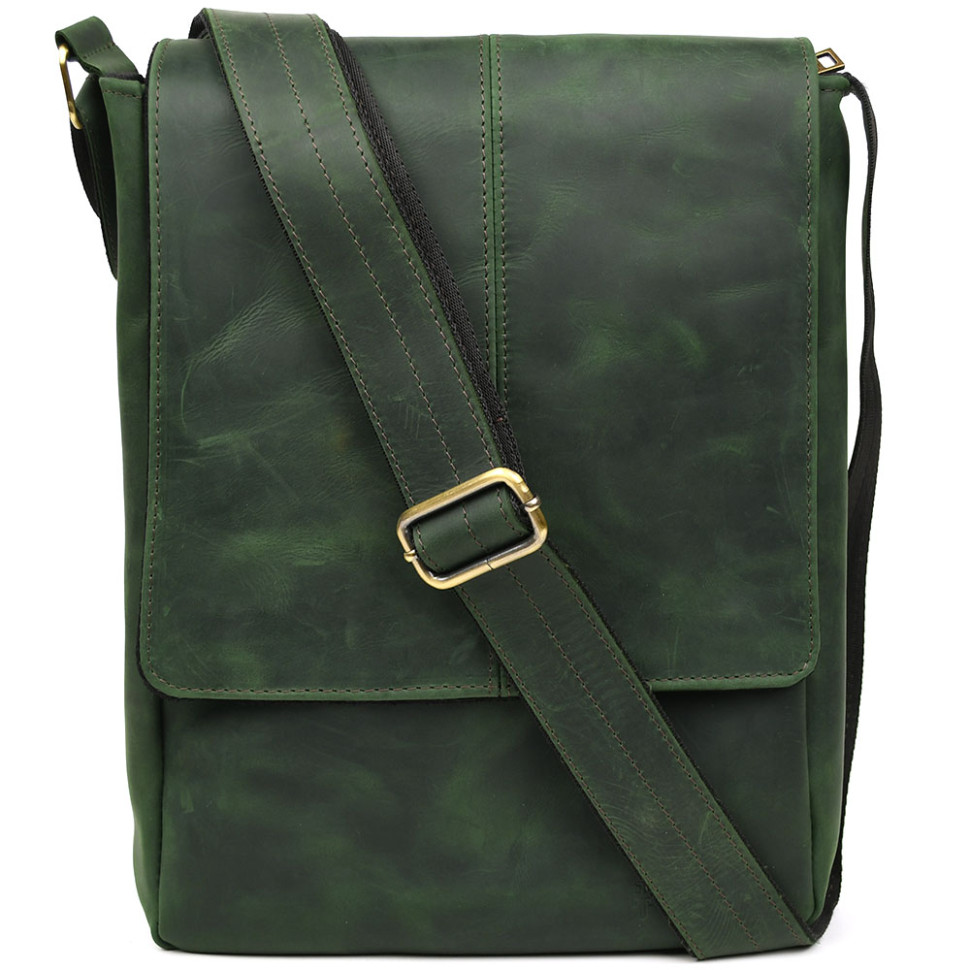 Чоловіча шкіряна сумка А4 через плече RE-1501-3md TARWA crazy horse