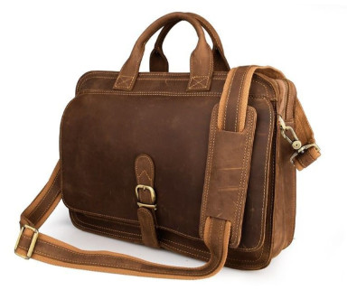Multifunctional men's leather briefcase JD6020B John McDee