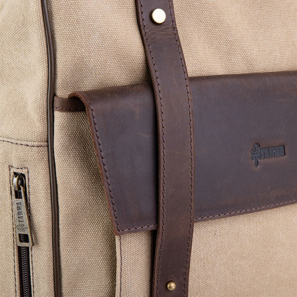 Transformer backpack bag, canvas and leather RC-3943-4lx TARWA