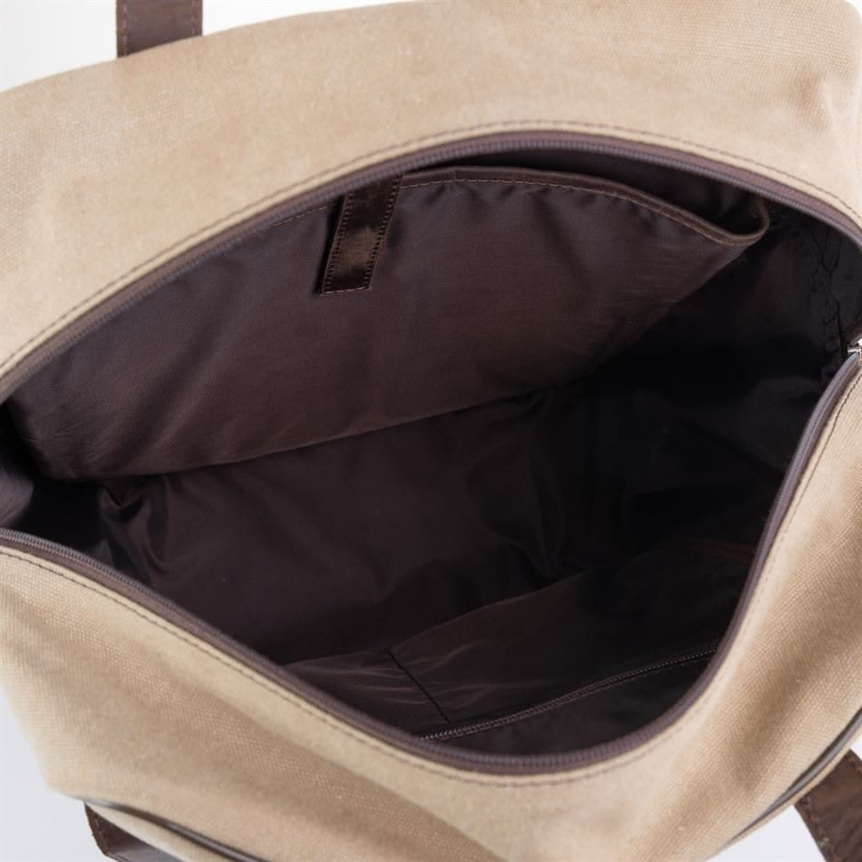 Transformer backpack bag, canvas and leather RC-3943-4lx TARWA