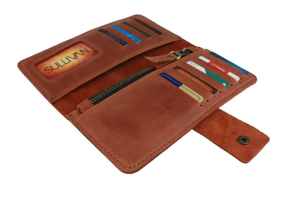 Кошелек женский кожаный SULLIVAN  80232(9) светло-коричневый