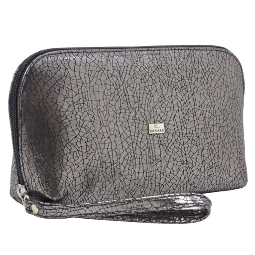 Косметичка шкіра Desisan 1-689 срібло