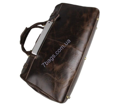 Retro Vintage Leather Travel Bag John McDee JD7281C
