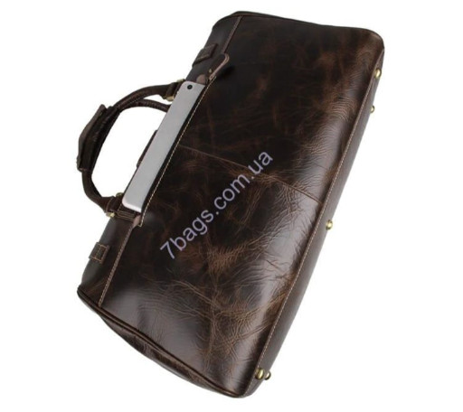 Ретро вінтажна шкіряна дорожня сумка John McDee JD7281C