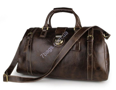 Retro Vintage Leather Travel Bag John McDee JD7281C