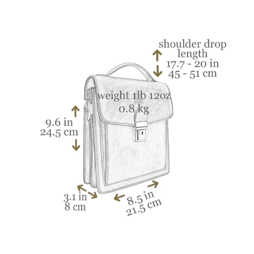 Маленький шкіряний портфель барсетка - Walden - коньячний Time Resistance 5225301