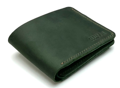 Mens small leather wallet SULLIVAN 96228(8) green