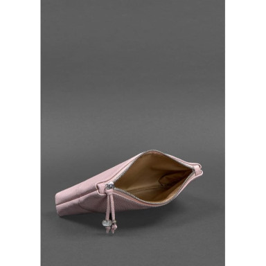 Women's leather cosmetic bag pink