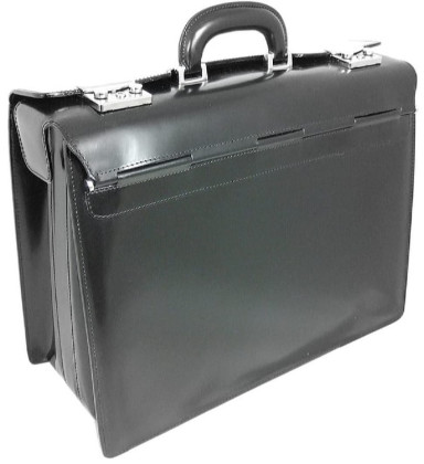 Pratesi RNE388 - Lorenzo il Magnifico Pilot Case in cow leather Radica Black