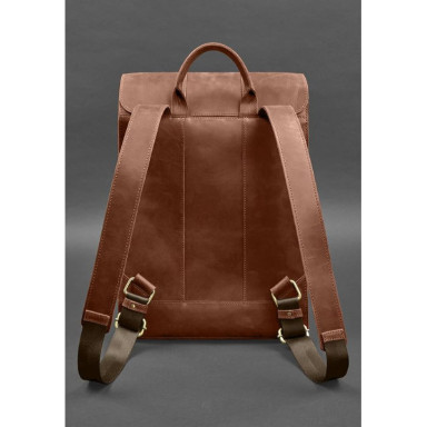 Brit Leather Backpack Light Brown Crazy Horse