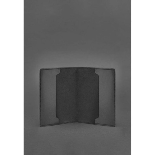 Шкіряна обкладинка для посвідчення офіцера 9.0 чорна Crazy Horse