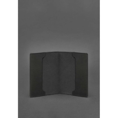Leather cover for officer ID 9.0 black Crazy Horse