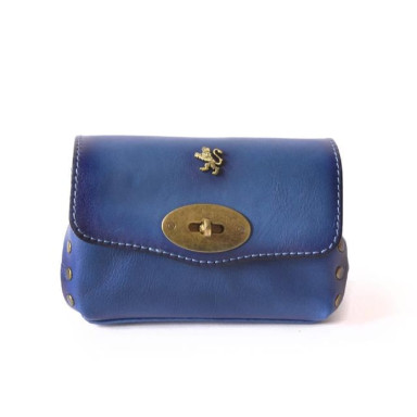 Pratesi BBL160 - S.Bernardo Clutche in cow leather Bruce Blue