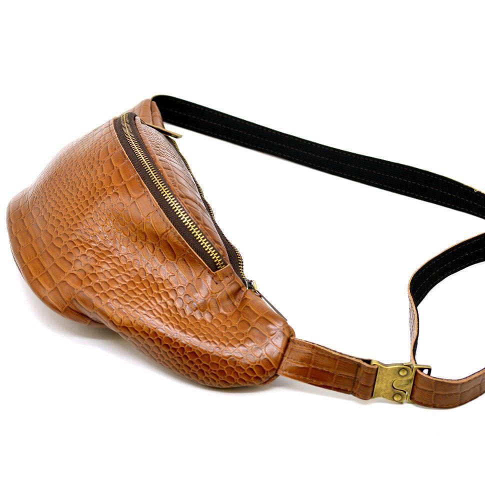 Руда напоясний сумка з тисненням 