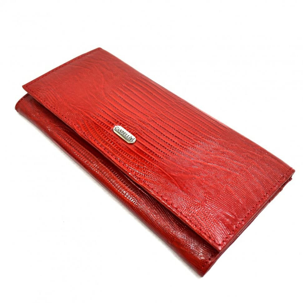 Гаманець жіночий шкіряний CANPEL 2035-15 червоний лазер