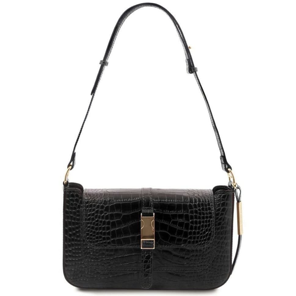 Сумка жіноча з принтом під крокодила Tuscany Noemi Croc TL142065