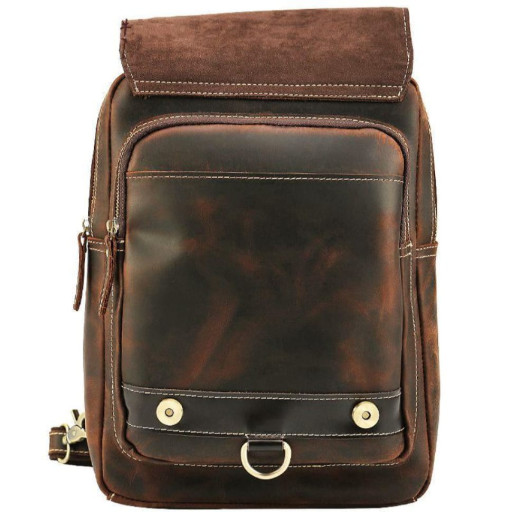 Шкіряний рюкзак з трансформирующими ремінцями Tid5111FS Tiding