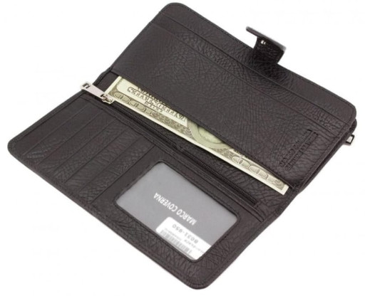 Чорний шкіряний портмоне Marco Coverna MC031-950-1