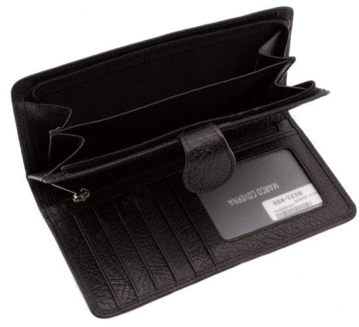 Чорний шкіряний портмоне Marco Coverna MC031-950-1