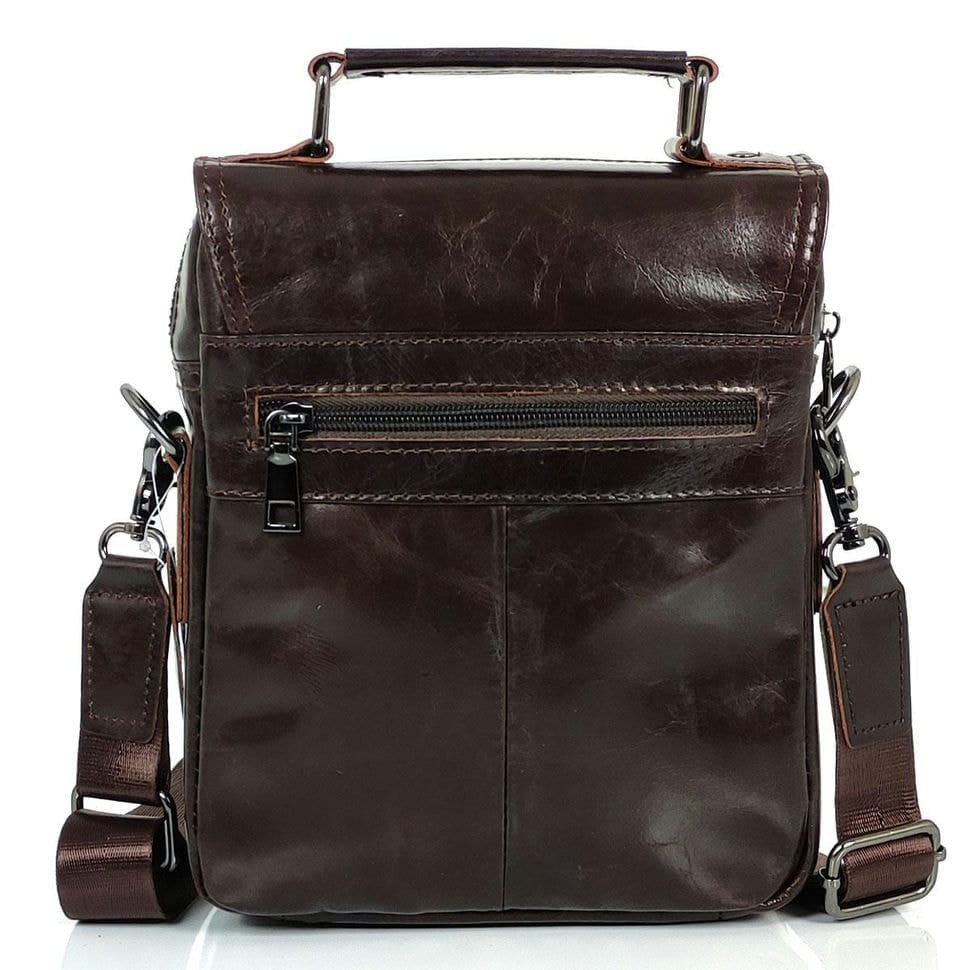 Месенджер коричневий середній Tiding Bag SM-7476C