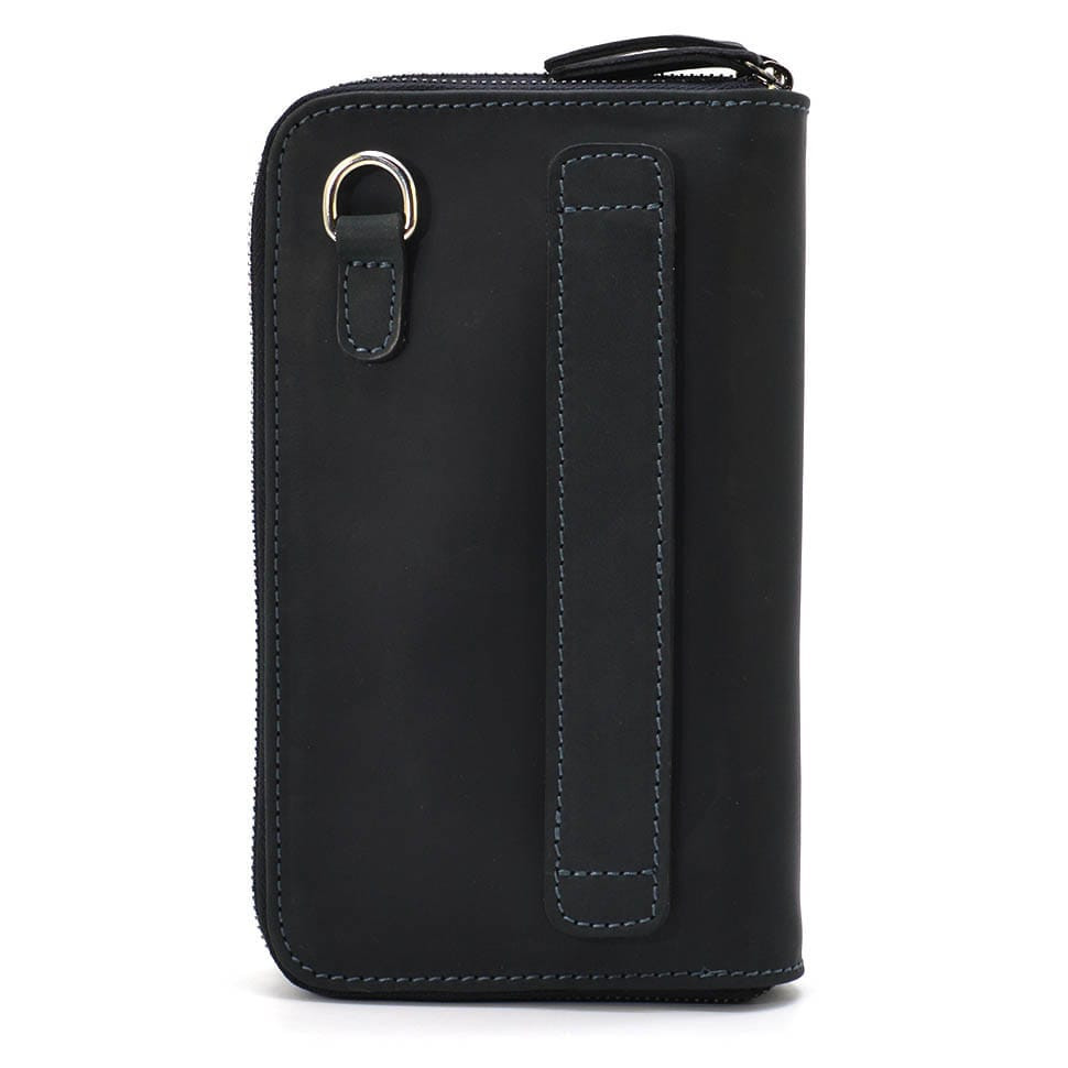 Клатч чоловічий шкіряний на два відділення LIMARY Lim-0128RA чорний матовий