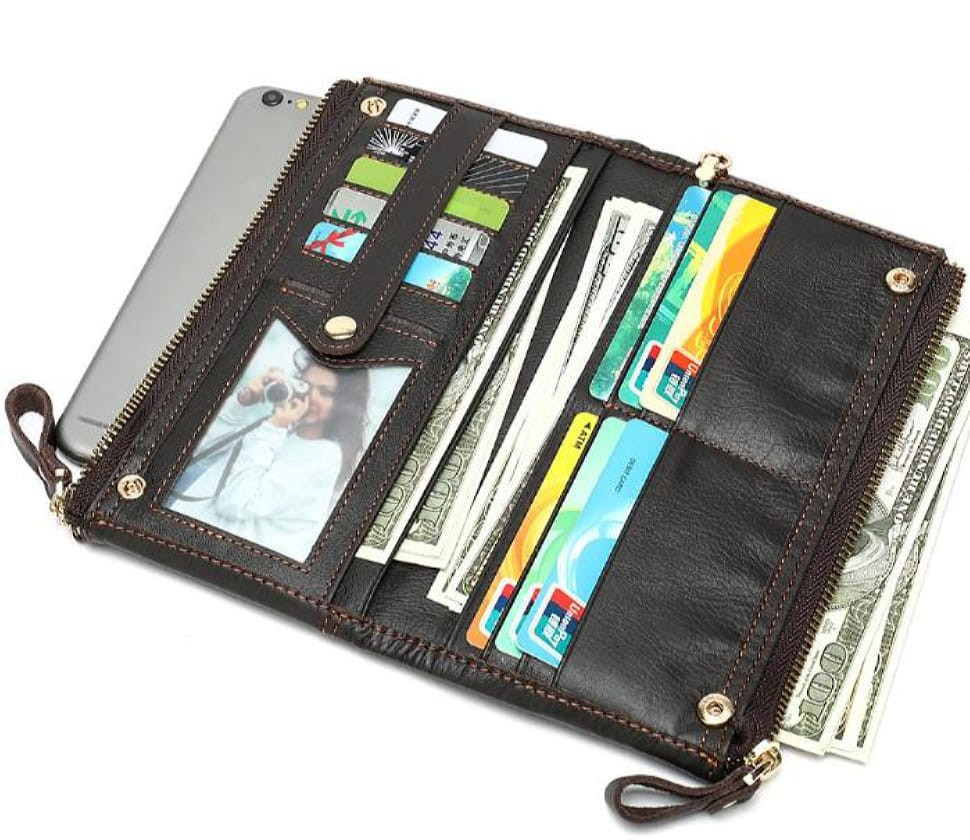 Коричневий клатч Tiding Bag 8027C