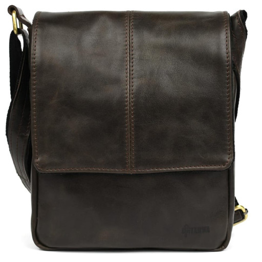 Чоловіча шкіряна сумка A5 через плече TC-1301-3md (GX) TARWA з клапаном