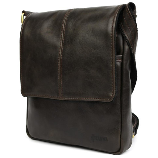 Чоловіча шкіряна сумка A5 через плече TC-1301-3md (GX) TARWA з клапаном