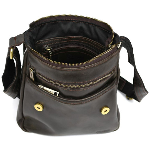 Чоловіча шкіряна сумка A5 через плече TC-1301-3md (GX) TARWA з клапаном