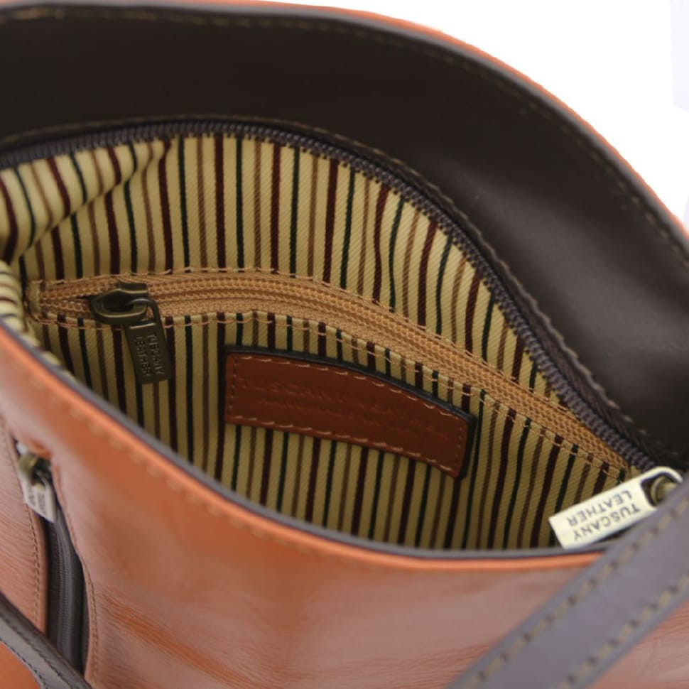 TL Bag Сумка-міні унісекс через плече з м'якої шкіри Tuscany TL141428