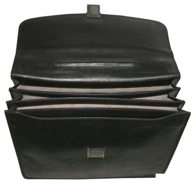 Шкіряний портфель Italico 8009 nero чорний