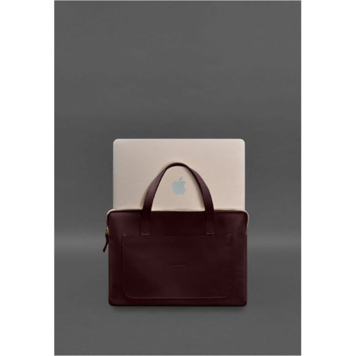 Шкіряний чохол з ручками для ноутбука 13 дюйм