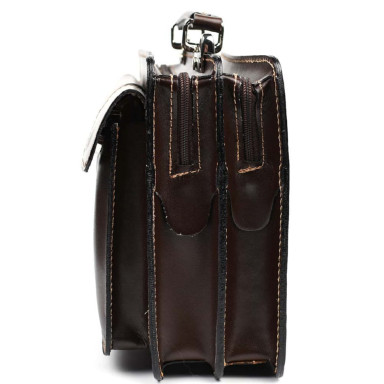 Womens leather briefcase Firenze FR7007C brown