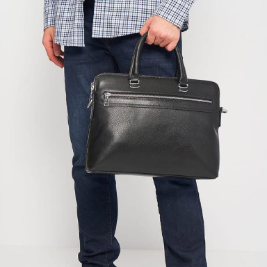 Чоловіча шкіряна сумка Ricco Grande K117610-black
