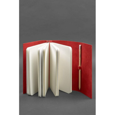 Women's leather notebook (Soft-book) 1.0 Red