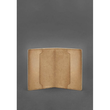 Leather cover for officer ID 9.0 light brown