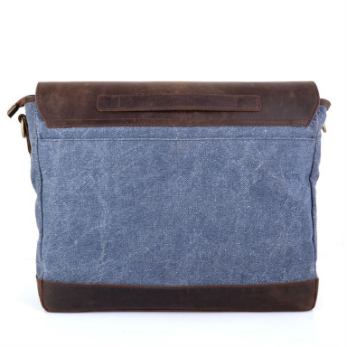 Tarwa men's blue canvas shoulder bag RK-1809-4lx