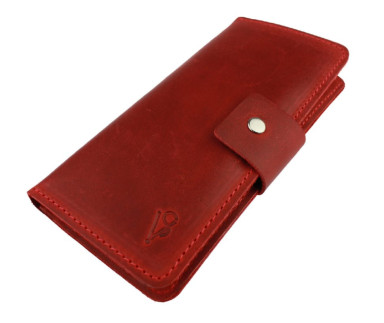 Кошелек женский кожаный SULLIVAN  80248(9) красный