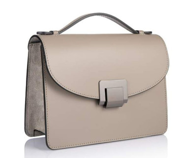 Кожаная женская сумка Virginia Conti Italy - Art02454taupe