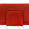 Визитница на магните, матовая кожа, красный GP