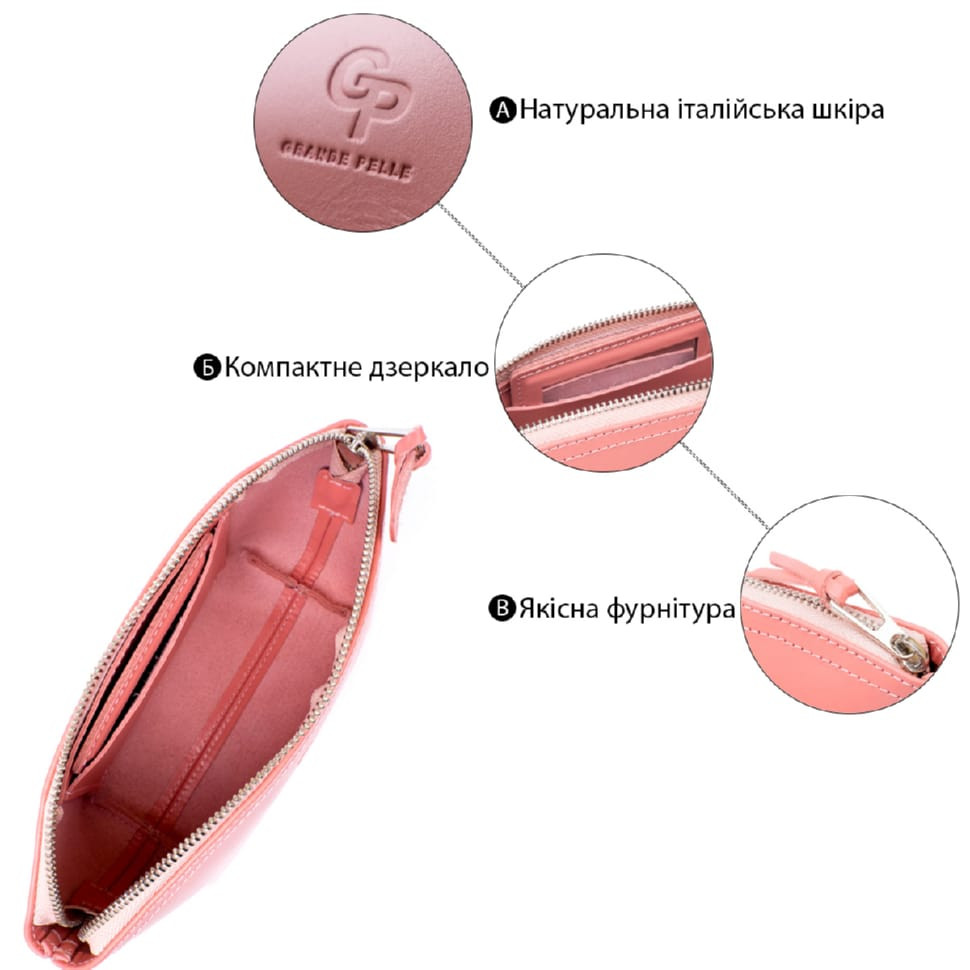 Шкіряна обкладинка для автодокументів GRANDE PELLE 11492 Темно-коричневий