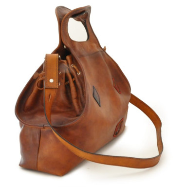 Pratesi BMA145 - Handbag Gaiole in cowhide leather Bruce Brown