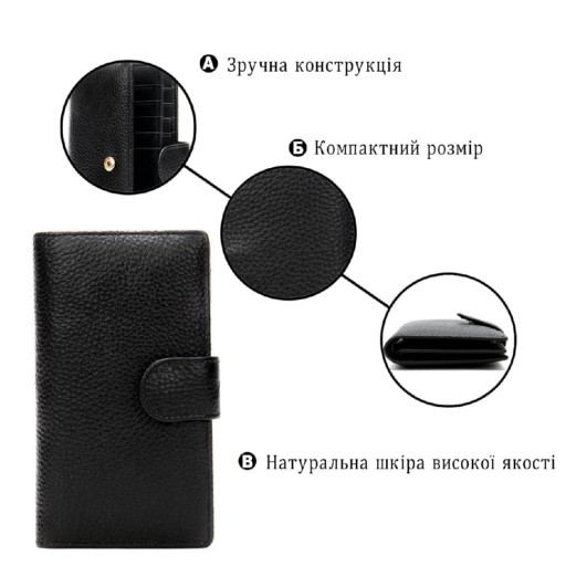 Добротна обкладинка на документи з натуральної шкіри Shvigel 16527 Зелений